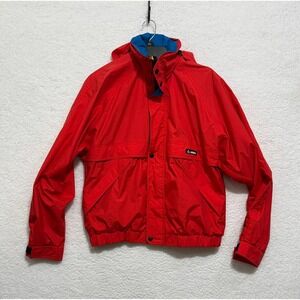 Gerry Kids Red Blue Yellow Colorblock Hooded Windbreaker Jacket Size XL